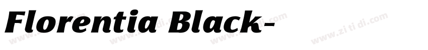 Florentia Black字体转换